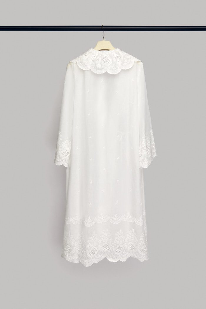 Sleeve detail on the Ingrid bridal robe