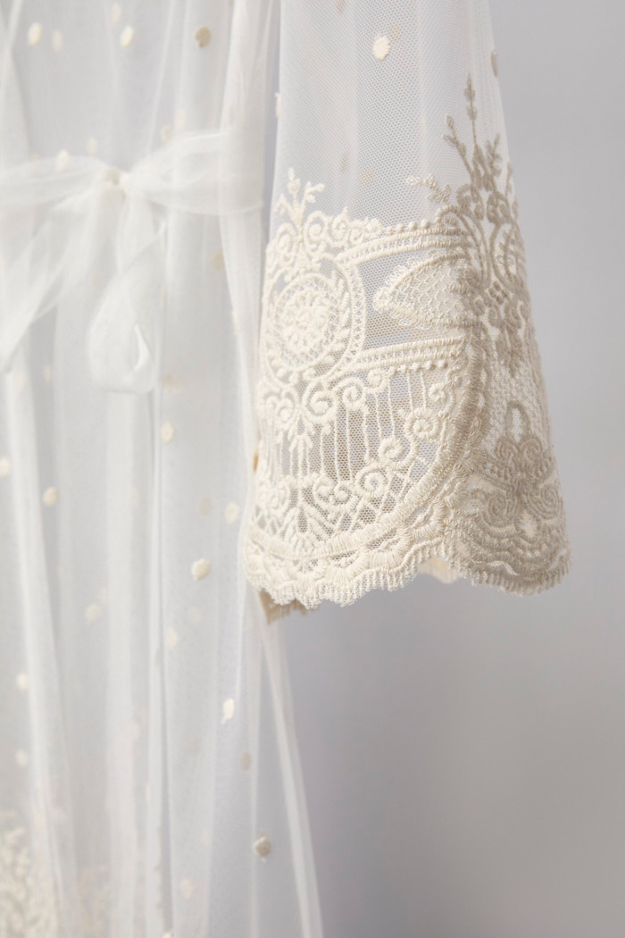 Batas de novia para bodas de verano by María Palomo 7 comparar bata de novia modelo Celine para bodas de verano