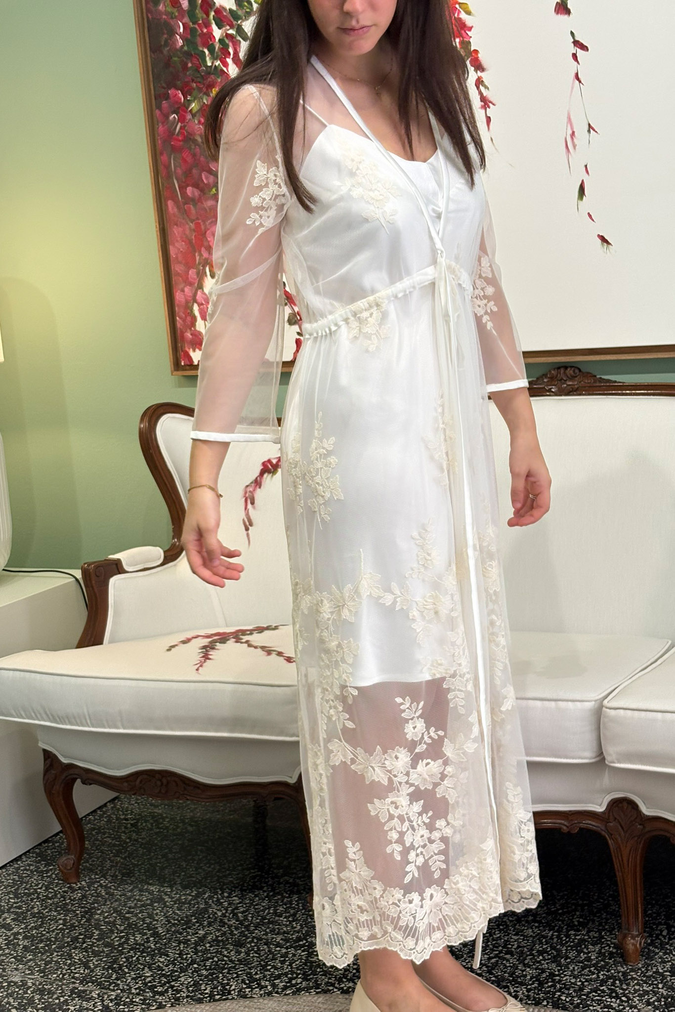 Batas de novia para bodas de primavera by María Palomo 4 comprar bata de novia modelo Sofia