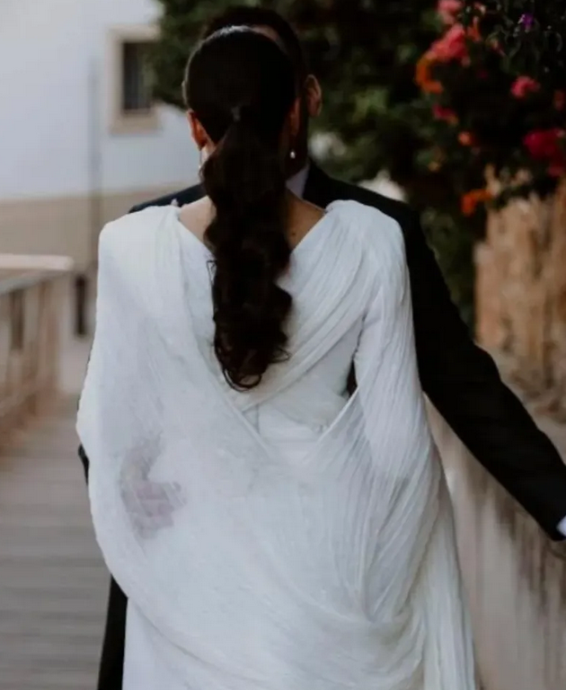 3 tendencias en peinados de novia para 2025 7 peinado de novia para 2025. Contacta con María Palomo Couture para diseñar tu vestido de novia si te casas este año